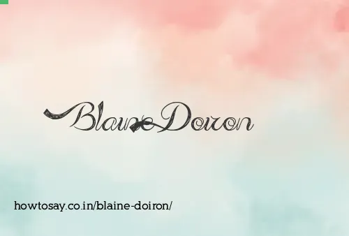 Blaine Doiron