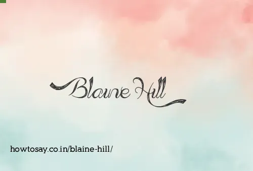 Blaine Hill