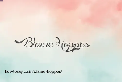 Blaine Hoppes