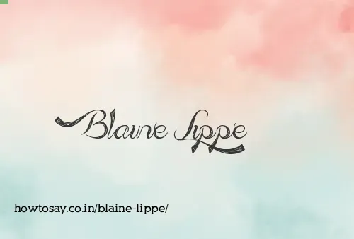 Blaine Lippe