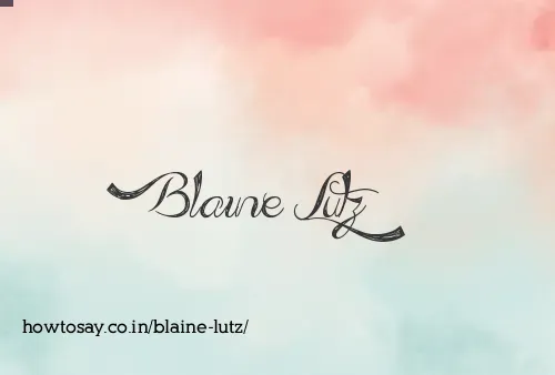 Blaine Lutz