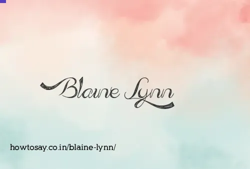 Blaine Lynn
