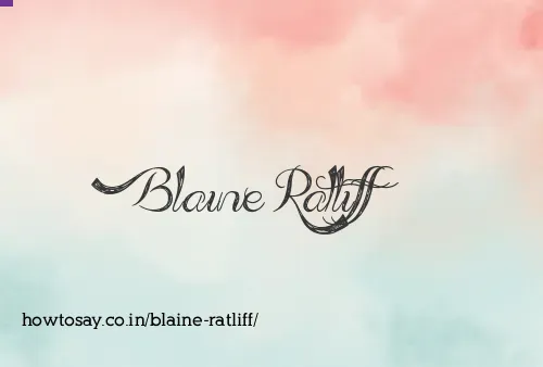Blaine Ratliff