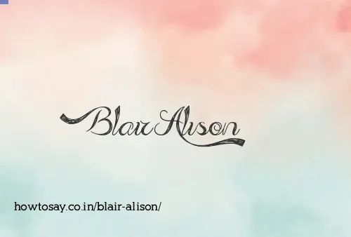 Blair Alison