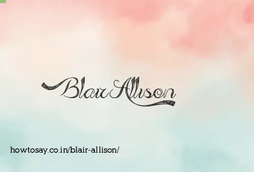 Blair Allison