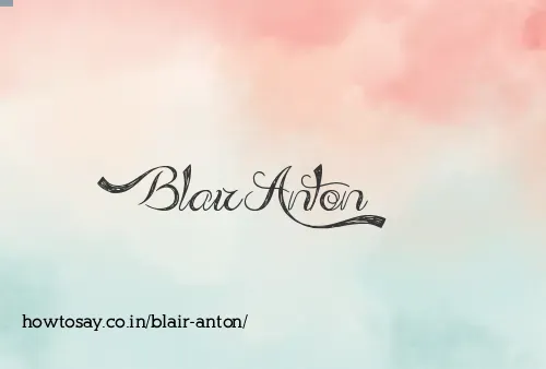 Blair Anton