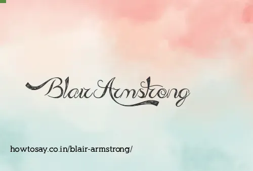 Blair Armstrong