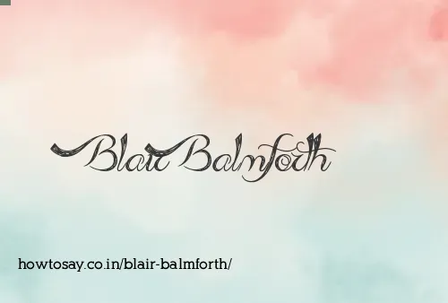 Blair Balmforth