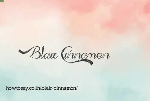 Blair Cinnamon