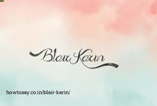 Blair Karin