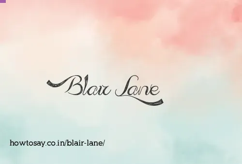 Blair Lane