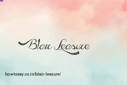 Blair Leasure