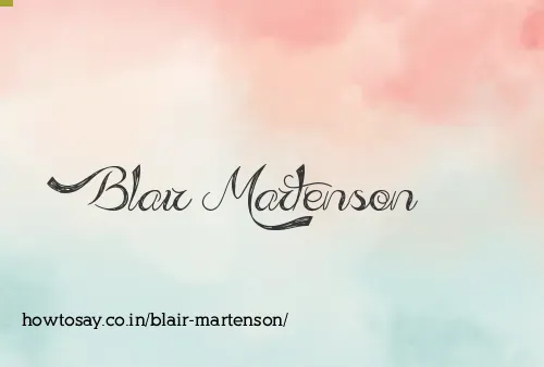 Blair Martenson