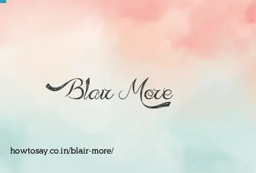Blair More