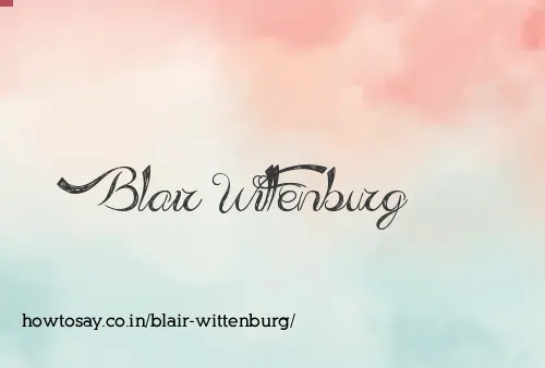 Blair Wittenburg