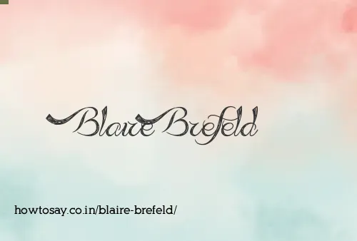 Blaire Brefeld