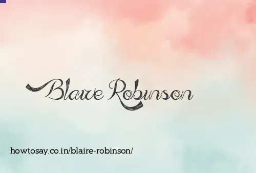 Blaire Robinson
