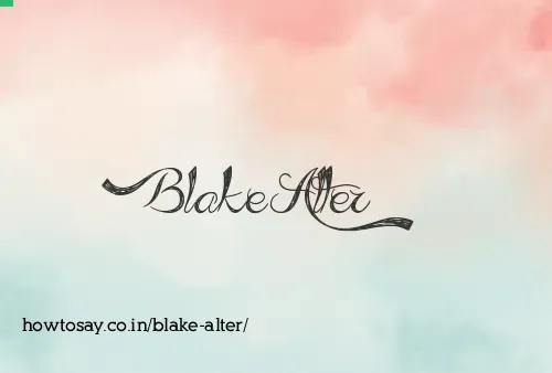 Blake Alter