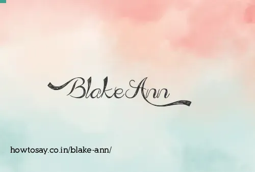 Blake Ann