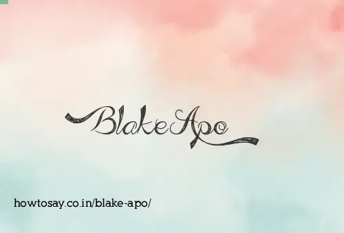 Blake Apo