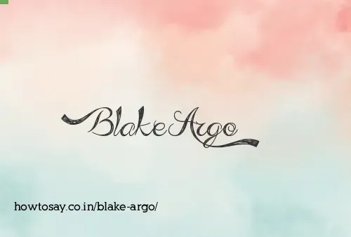 Blake Argo