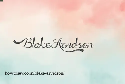 Blake Arvidson