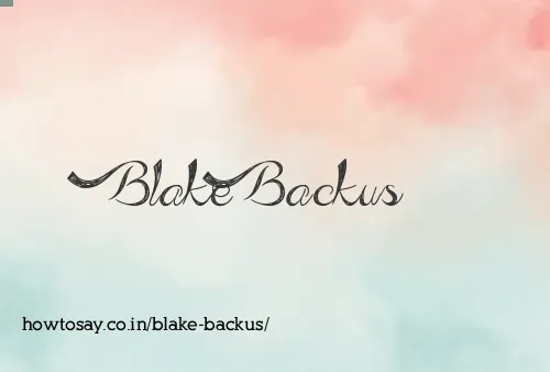 Blake Backus
