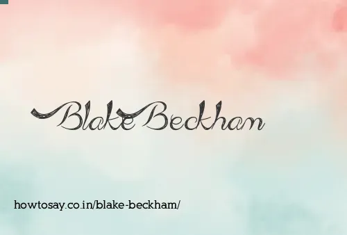 Blake Beckham