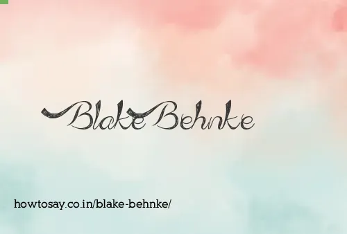 Blake Behnke