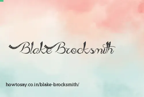 Blake Brocksmith