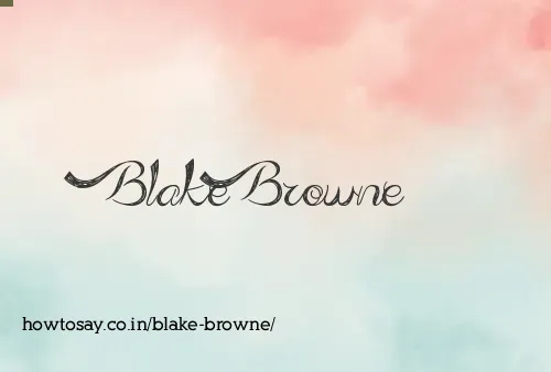 Blake Browne