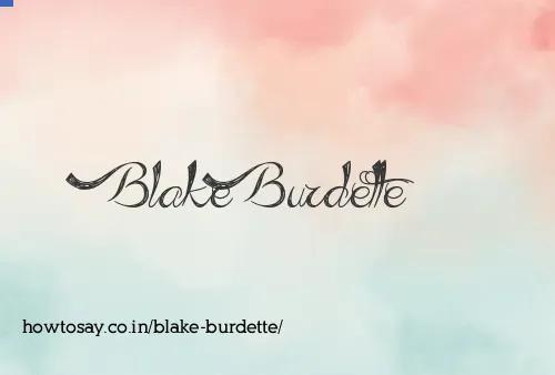 Blake Burdette