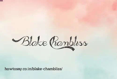 Blake Chambliss