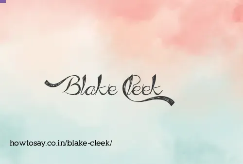 Blake Cleek