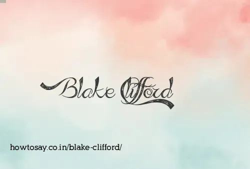 Blake Clifford