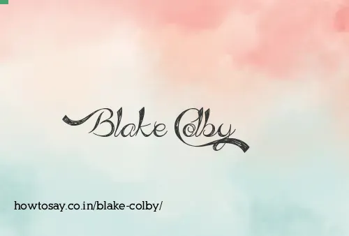 Blake Colby