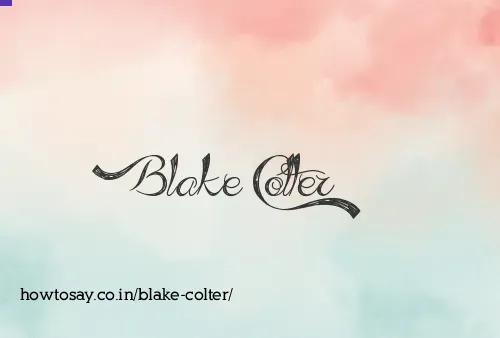 Blake Colter