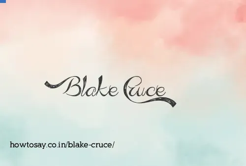 Blake Cruce