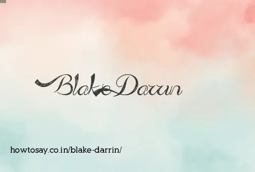 Blake Darrin