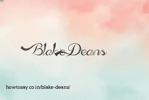 Blake Deans