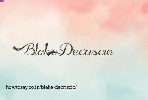 Blake Decriscio