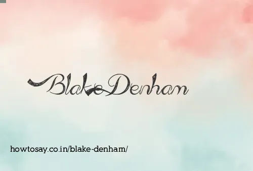Blake Denham