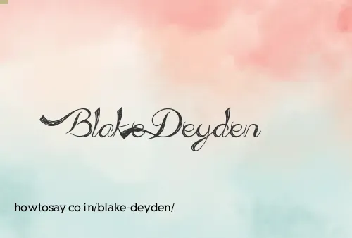 Blake Deyden