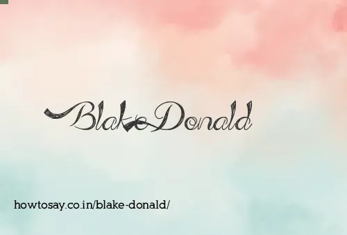 Blake Donald