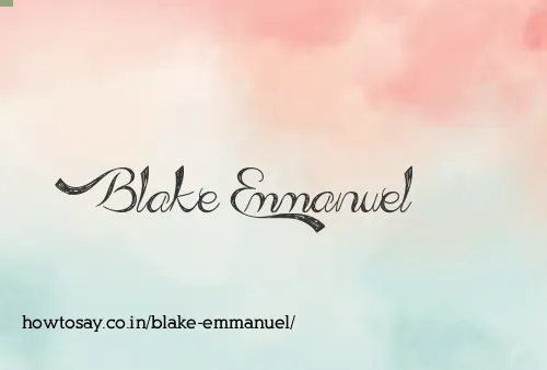Blake Emmanuel