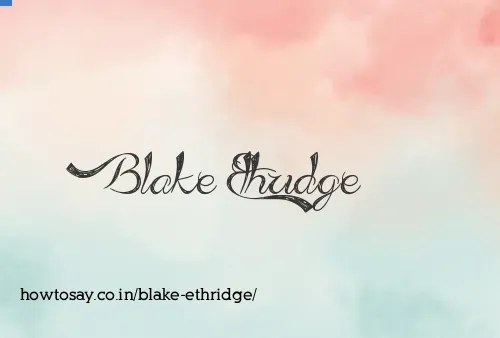 Blake Ethridge