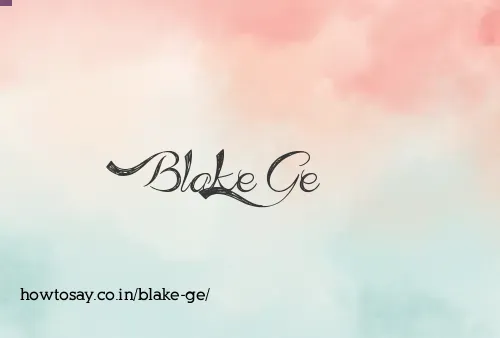Blake Ge