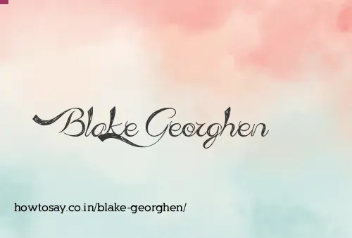Blake Georghen