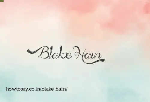 Blake Hain