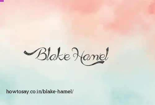 Blake Hamel